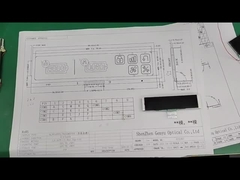 4.5V 9PIN VA LCD-Display Weiße Grafik schwarze Platte Langstreifen