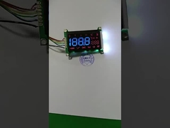 Blaue Segmente VA-LCD-Modul Schwarz 5V-LCD-Display Weißes Hintergrundlicht mit Leiterplatte