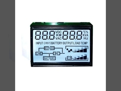 5.0V-LCD-Segmentbildschirm TN Monochrom LCD-Display Weiß LED-Hintergrundbeleuchtung Leiterplatte