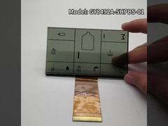 3.0V benutzerdefiniertes LCD-Panel Schwarzes Seidenbildschirm Segmentiertes TN-Übertragungs-FPC-Connect