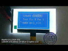 2.15 Zoll 128x64 Grafik-LCD-Bildschirm STN Weiß auf Blau 34PIN Löten FPC