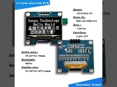 1.3 Zoll I2C OLED Display Modul Weiß Farbe 128x64 Auflösung SH1106