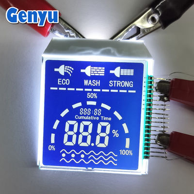 Ein guter Preis. Anpassungsgröße Segment LCD-Display HTN Blaue PIN Verbinden mit weißem Hintergrundlicht Online