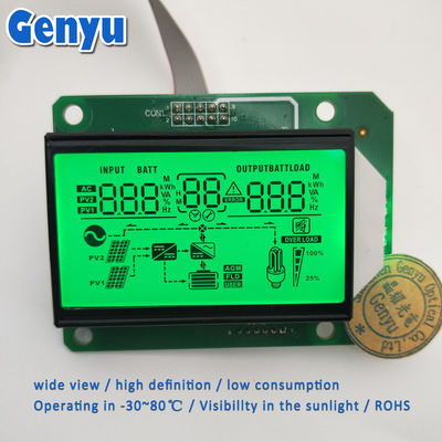 Ein guter Preis. 5.0V Custom Segment LCD Display HTN Positive Grüne Hintergrundbeleuchtung Inverter LCD-Display Online