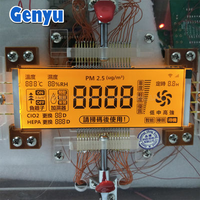 Ein guter Preis. 5.0V 4 Ditig HTN Segmentiertes LCD-Display RGB Hintergrundbeleuchtung Farbe in Luftreiniger verwendet Online