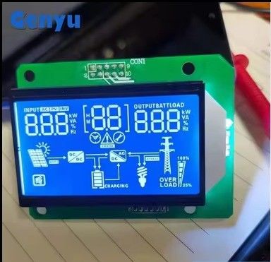 Ein guter Preis. Custom Segment LCD Display HTN Blau Negativ Weiß Zeichen 12 Uhr Anzeige Online