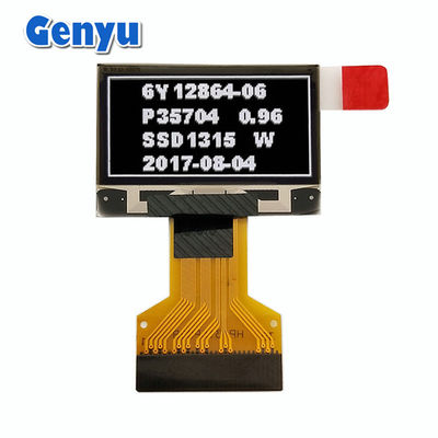 Ein guter Preis. Weiße Grafiken 0,96 Zoll OLED-Display 128 * 64 Punkte 0,5 mm 30pin FPC-Anschluss Online