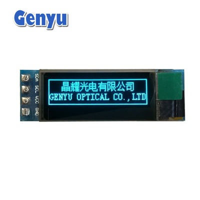 Qualität Blau 0,91 Zoll OLED Modul 128x32 Auflösung SSD1306 IIC Schnittstelle angepasst usine