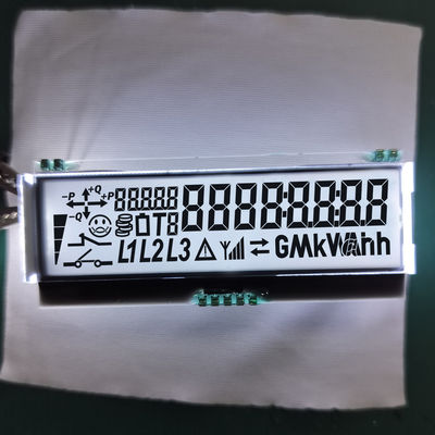 3.3V Custom Segment LCD Display TN Weißhintergrundlicht für Stromzähler