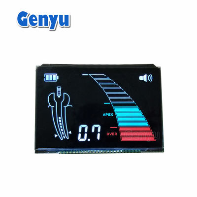 Schwarze VA-segmentierte LCD-Anzeige 25PIN für Zahnmessgeräte