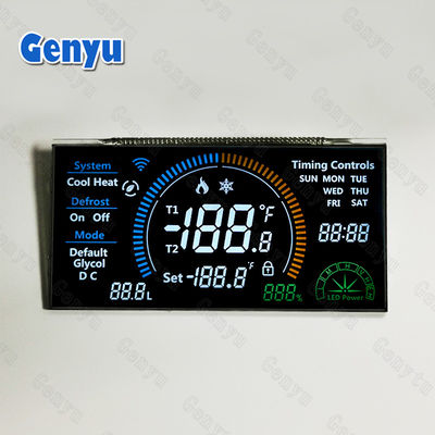 3.3V VA LCD-Display-Panel Schwarz LCD-Segment-Display 46PIN Weiß Hintergrundlicht