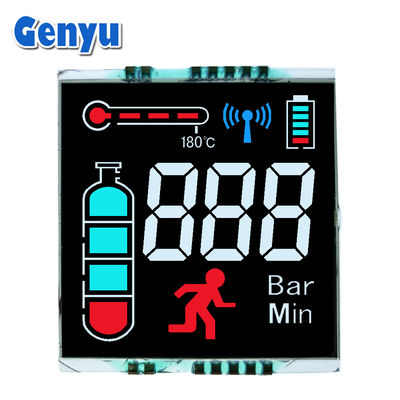 Vertikal ausgerichtete LCD VA Negativ-Übertragbar 3-stellige LCD-Anzeige 3.3V 14PIN