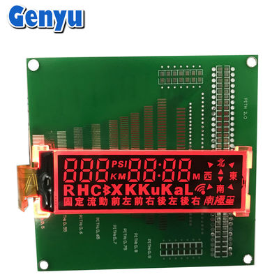 COG Segment LCD Display TN Negativ 20pin FPC RGB Farbhinterlicht für Stoppuhr