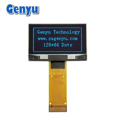 Serielle Schnittstelle 1,54-Zoll-OLED-Display-Panel Blaue Farbe 128x64 Punkte 24PIN