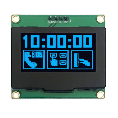 SSD1309 1,54 Zoll OLED-Bildschirm Blau Größere Leiterplatte 128x64 I2C OLED-Bildschirm