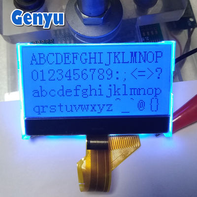 2.7 Zoll 128x64 Grafik-LCD-Display FSTN COG Blaue Hintergrundbeleuchtung 3.3V 26PIN FPC