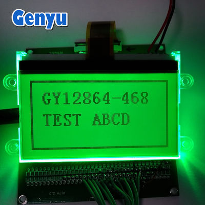 2.9 Zoll LCD-Bildschirm 128 * 64 LCD-Display STN Durchschauliche grüne Hintergrundbeleuchtung