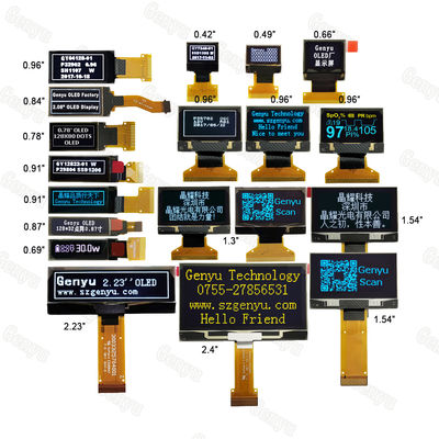 Ein guter Preis. 128X64 OLED Customized Fpc Spi i2c Micro Monochrome 0.91 0.96 Oled Display Small Lcd Screen Module Panel Mini 128X32 0.96 Online