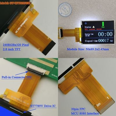 Ein guter Preis. 2,4-Zoll IPS TFT LCD-Display für medizinische Geräte mit ISO9001-Zertifizierung und freiem Betrachtungswinkel Online